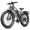 Jasion EB5 MAX Electric Bike for Adults, 750W Electric Mountain Bike with 48V 15ah Battery, 26'' Fat Tire Off - Road Ebike, 28MPH Shimano 7 Speed Bicycle UL2849