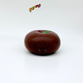 🍎 Apple Bread Squishy - Chocolate Brown & Milky White Slow Rising Stress Relief Toy
