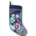 Lands' End Needlepoint Christmas Stocking, Singing Snowmen
