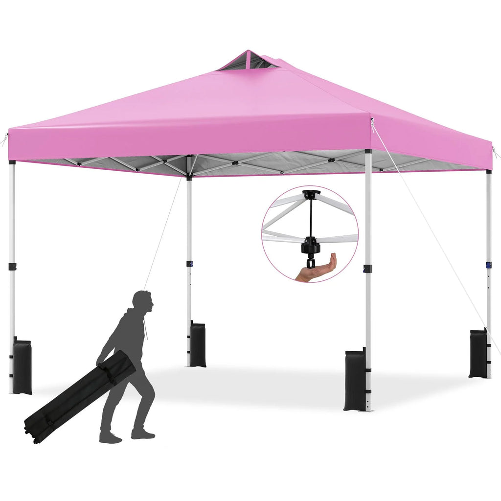 Tangkula 10 x10 Ft Pop Up Canopy with Center Lock