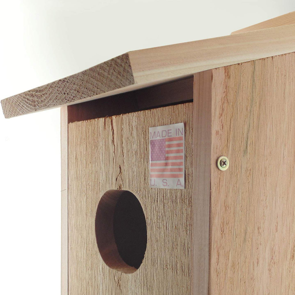 Woodlink Cedar Wood Duck Nesting Box for Wetland Locations, Easy - Open Front, Fully Assembled