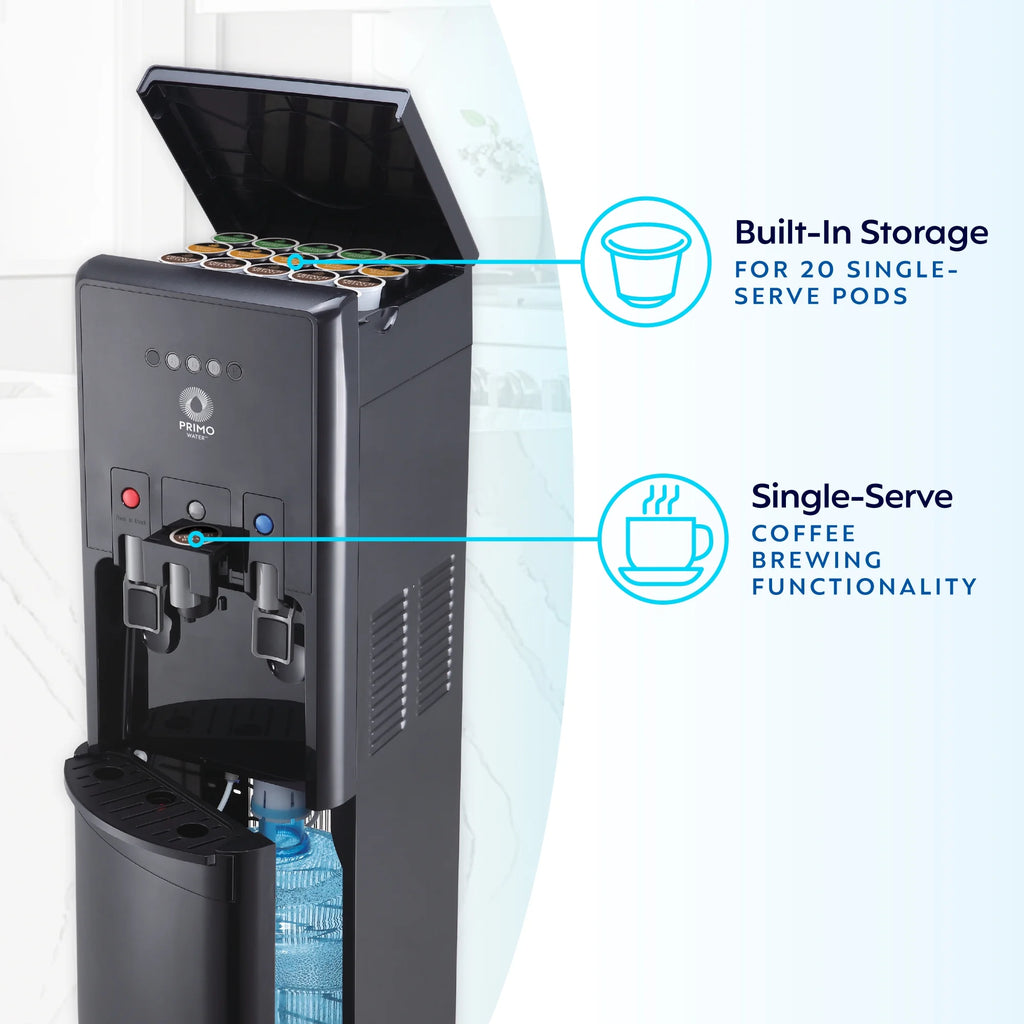 Primo Water® Bottom Loading Pro 2 Temp Water Dispenser with Single - Serve Coffee Maker, Black