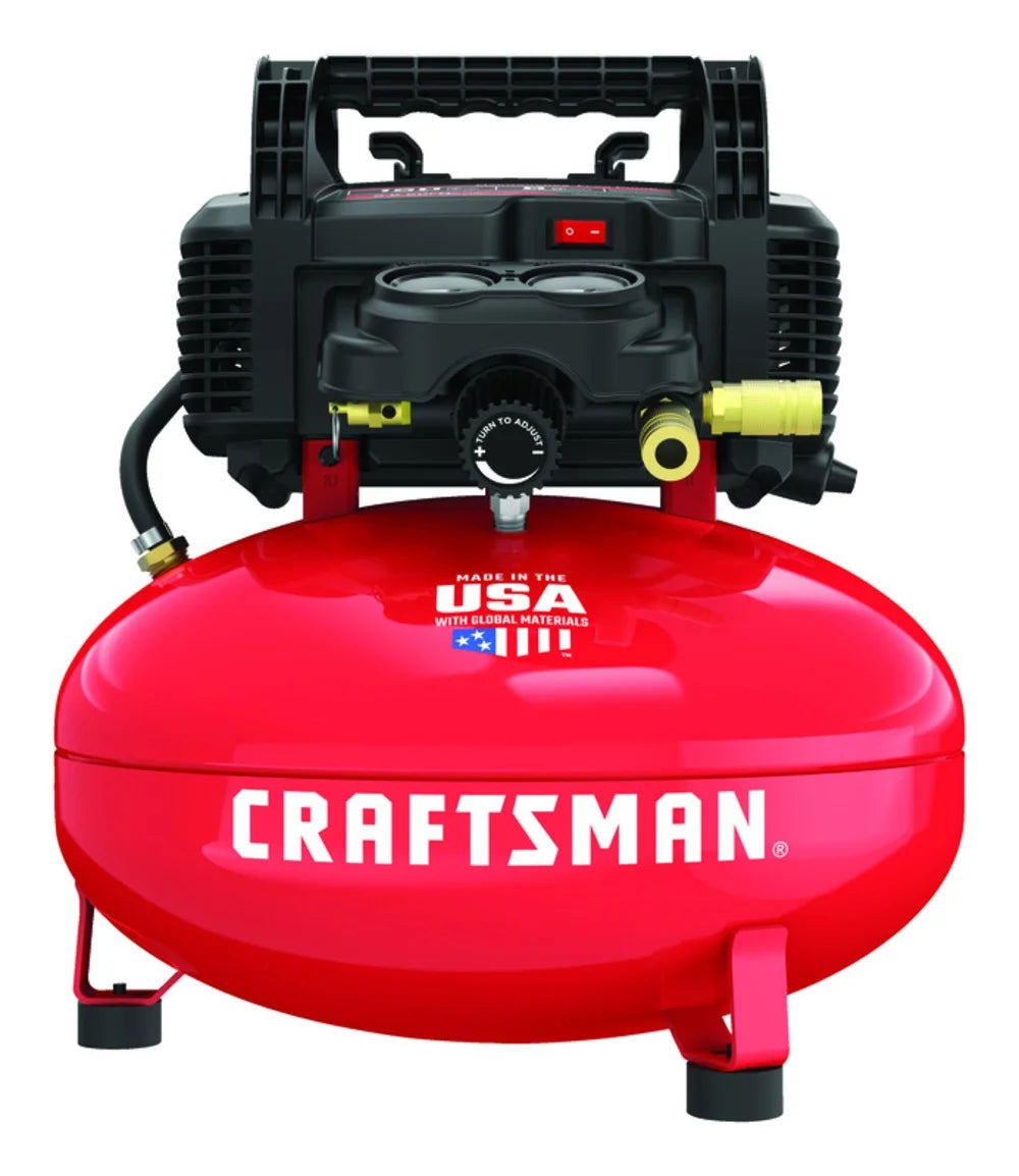 CRAFTSMAN Red 0.8HP 150 PSI 1 - Stage Oil - Free Air Compressor 6 Gal