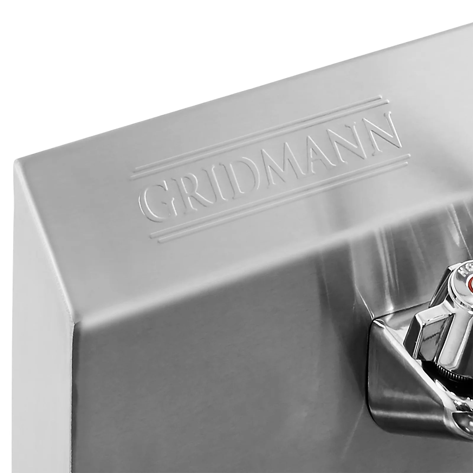 GRIDMANN Commercial NSF Stainless Steel Hand Washing Sink W/ Side Splashes & Faucet, Wall Mount