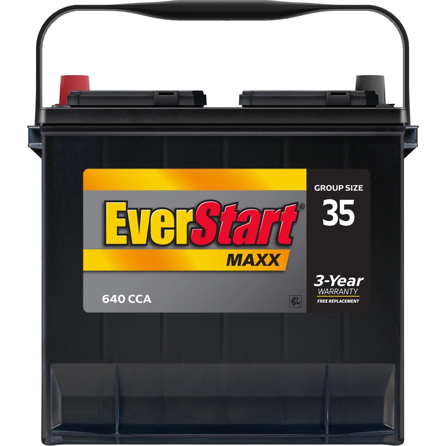 Everstart Maxx Lead Acid Automotive Battery, Group Size 35 12 Volt, 640 CCA