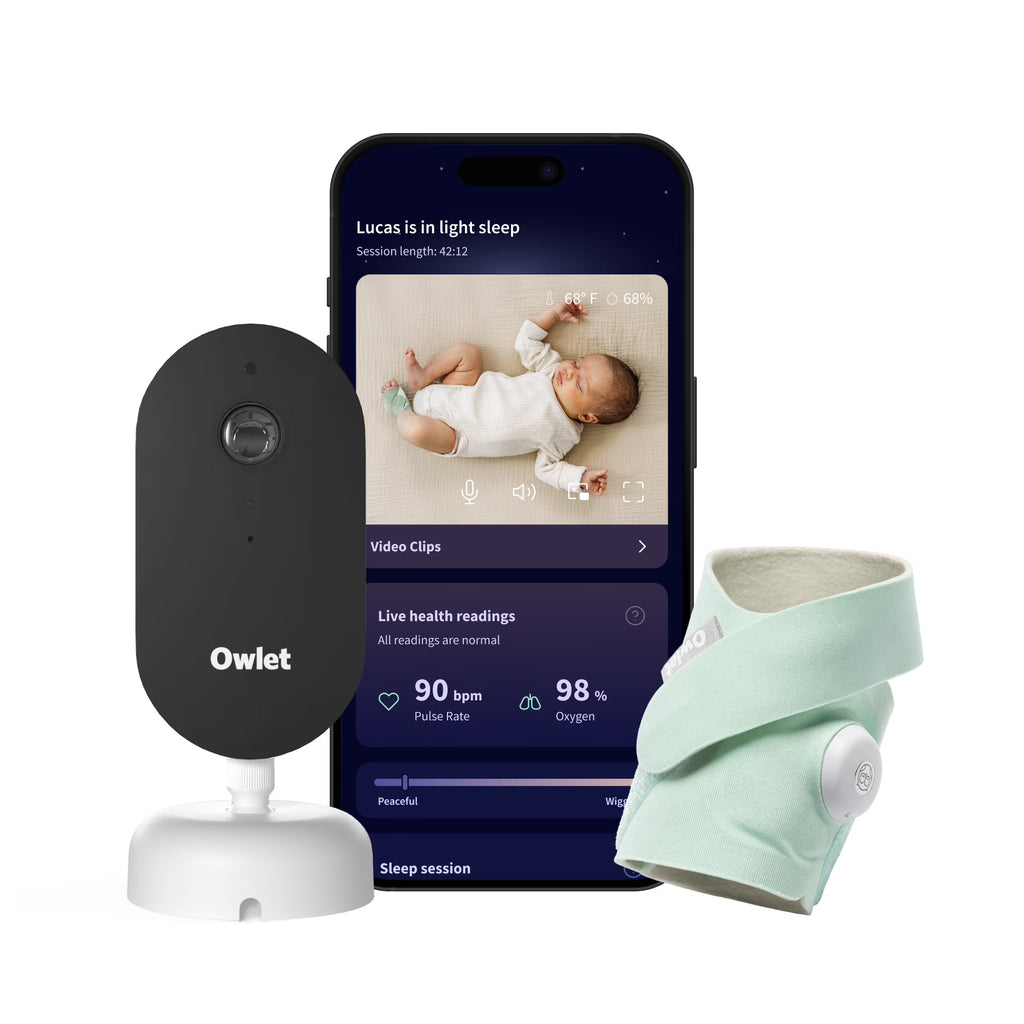 Owlet Dream Duo (3rd Gen) - FDA - Cleared, All - in - One Smart Baby Monitoring with Sock & 2K HD Cam