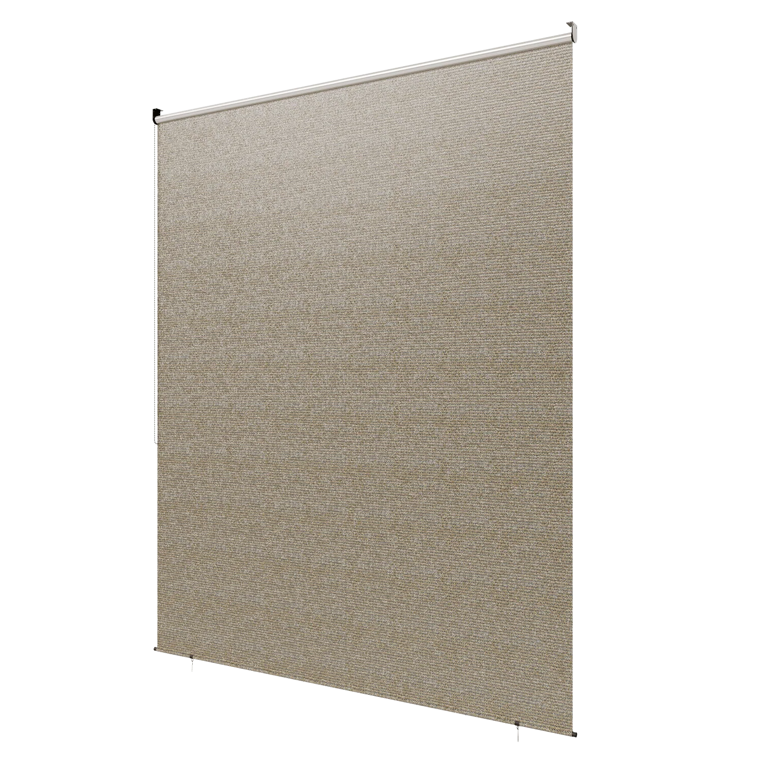 AECOJOY Outdoor Roller Shade, 8'(W) x8'(H) Sun Shade Cover Canopy, Mocha&Gray