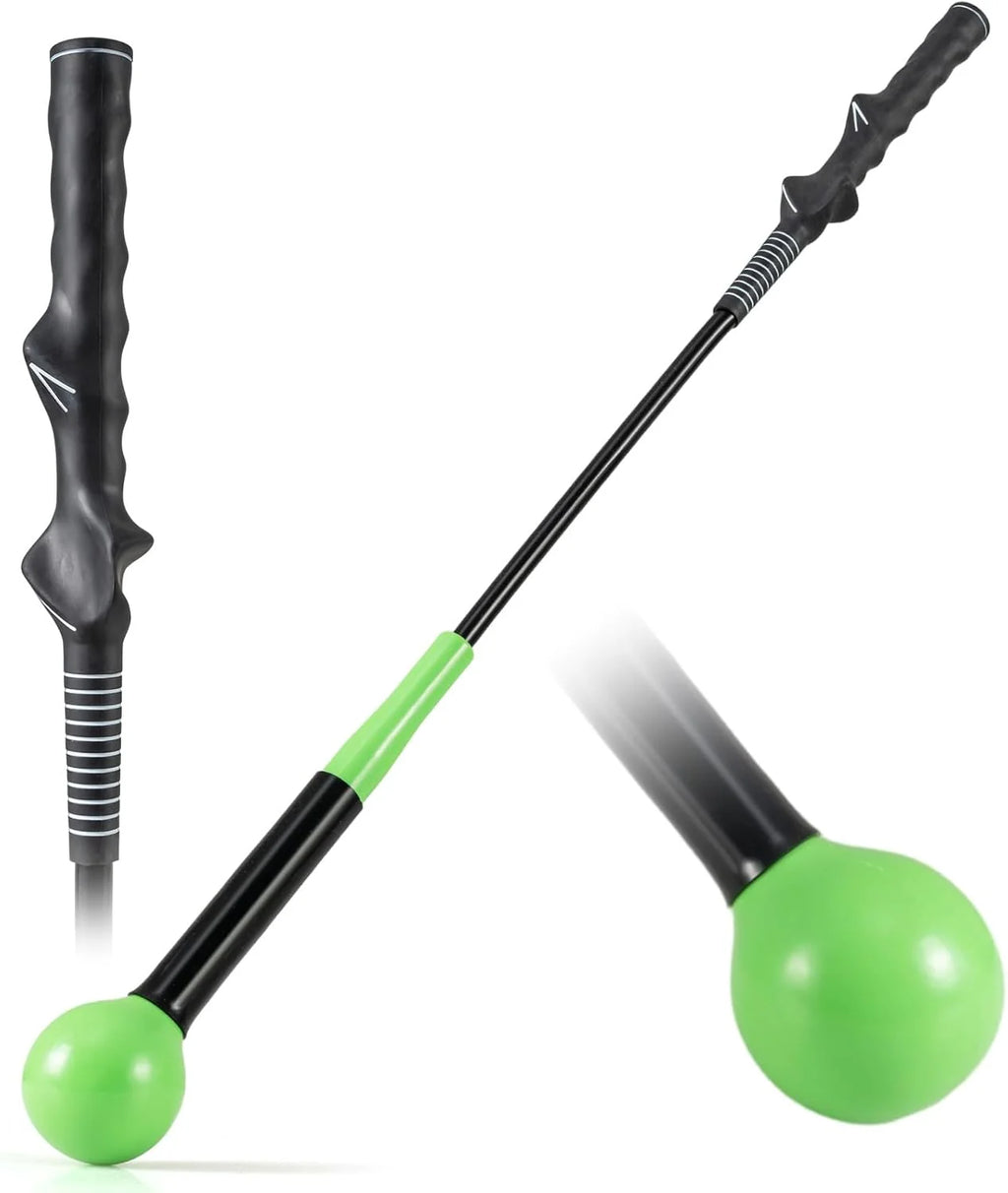 Tangkula Golf Swing Trainer 47"/40"/31.5" Warm-Up Golf Practice Training Aid with Weighted Head for Grip