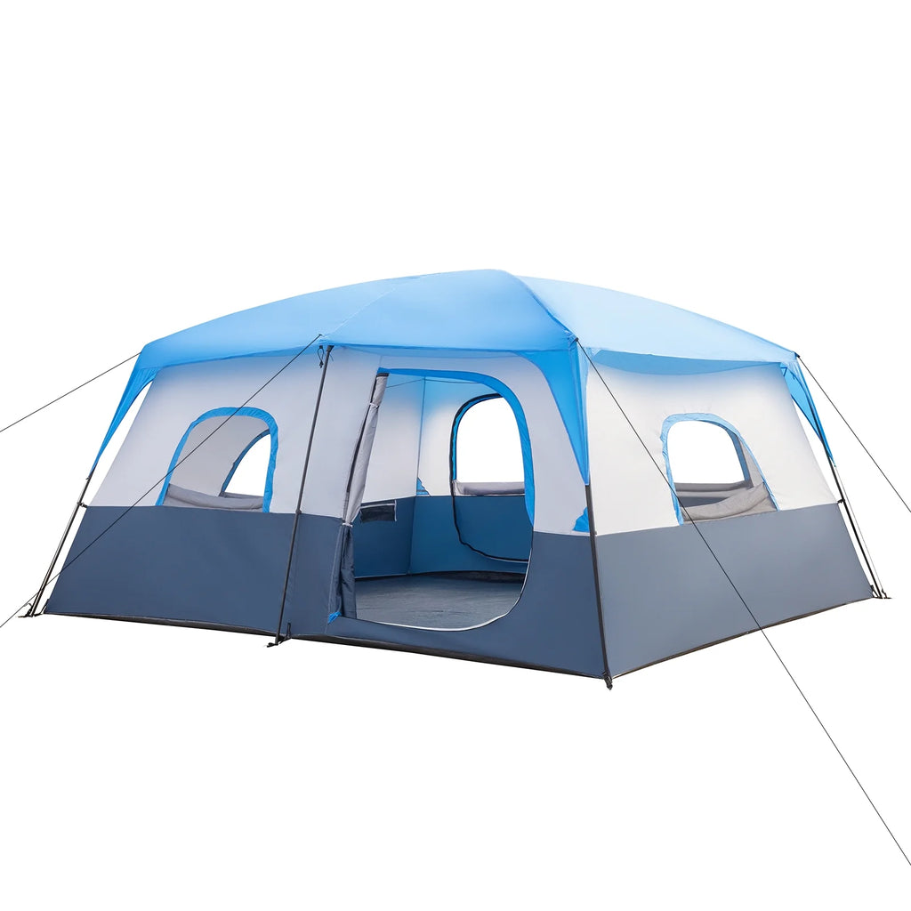 Zimtown 10 Person Tent Large Multi Room Tent for Family Camping Cabin Huge Tent with Carry Bag