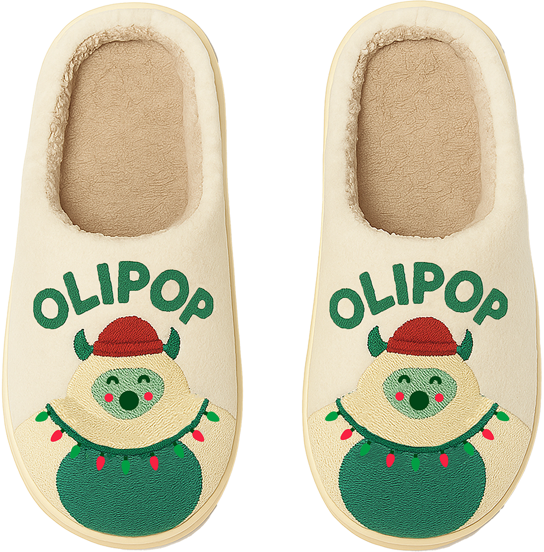 Ginger Ale Yeti Slippers