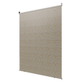 AECOJOY Outdoor Roller Shade, 8'(W) x6'(H) Sun Shade Cover Canopy, Mocha&Gray