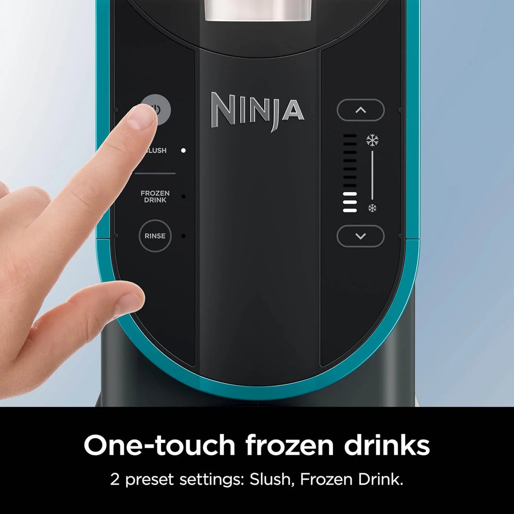 SLUSHi with RapidChill Technology, 88 oz. Frozen Drink & Slushie Machine, 5 Preset Programs, Margaritas, Frapps, and More, Premium Accents, Black, FS301