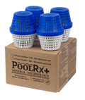 Poolrx Algaecide Mineral Unit Pool Chemicals, Blue, 4 Pack