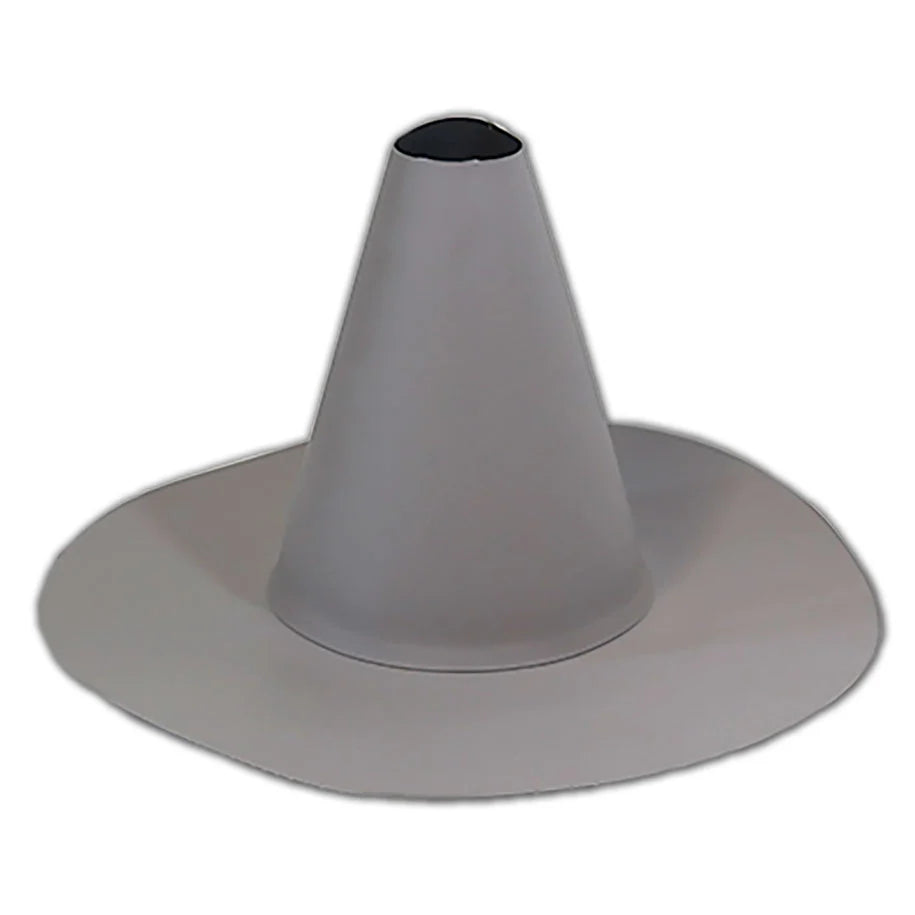 Flashco PVC Small Short Conical Closed Pipe Flashing Roof Boot, 0.5–2.0 in, Gray (17FCBPSSGY)