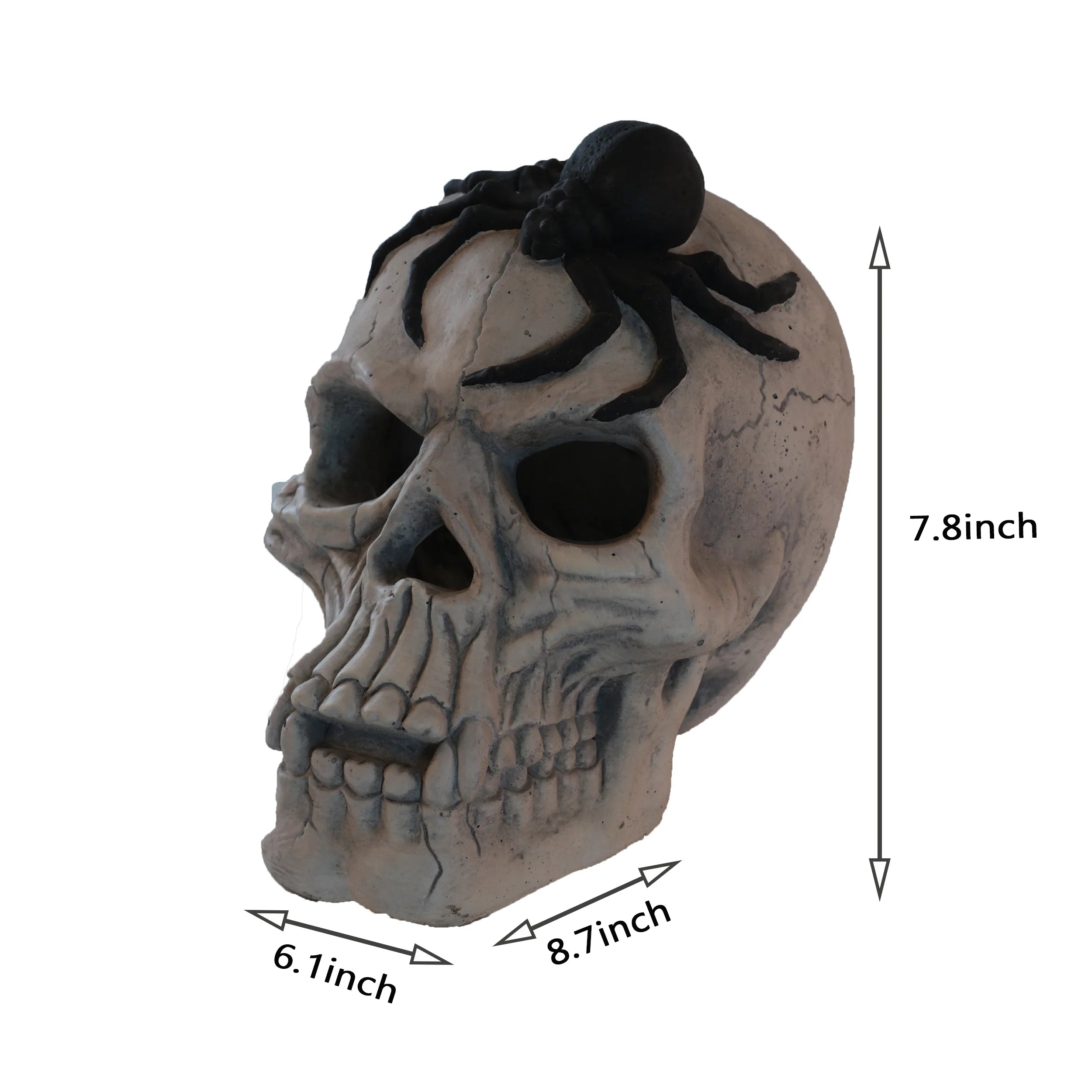 AECOJOY Demon Skull,Suitable for  Outdoor Fireplace and Fire Pit, Halloween Decoration
