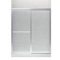 Sterling Deluxe Silver 54-in to 60-in x 70-in Framed Bypass Sliding Shower Door | 572115-3G06-S-Instock