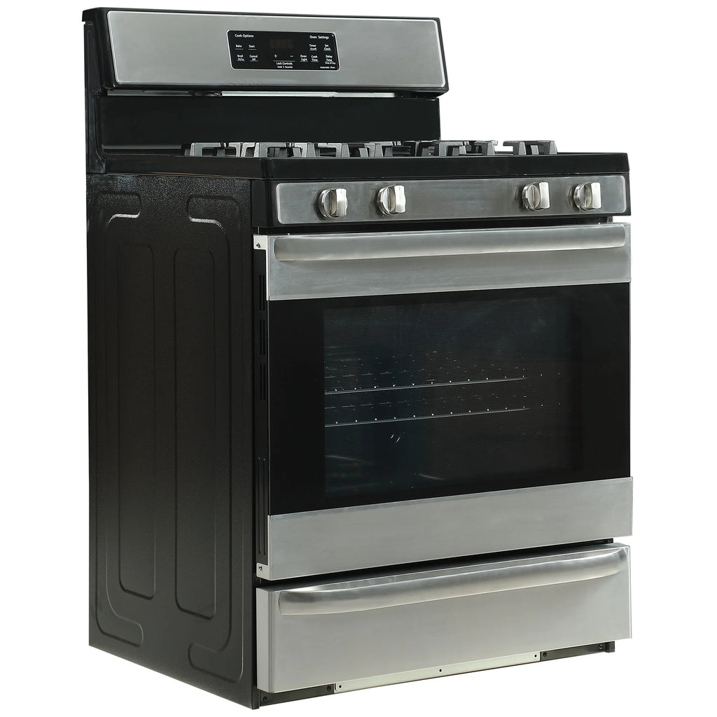Element 30 in 4 Burners 5.2 Cu. Ft. Freestanding Gas Range, Stainless Steel