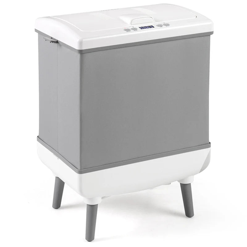 35L Large Towel Warmer Bucket for Bathroom, Foldable Blanket Warmer with Heat/Dry Modes, 24H Timer, Child Lock, Fits 3 Oversized 45"x70" Towels