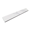 4-in H x 21.25-in L White Quartz Bathroom Side splash