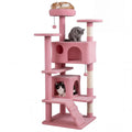 Tangkula 52" Tall Cat Tower with Cushioned Top Perch