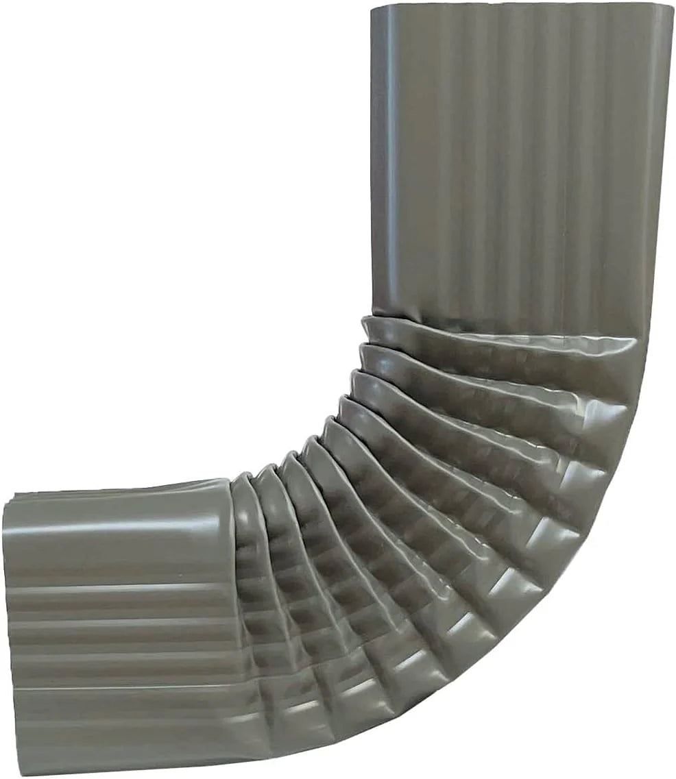 2x3 Aluminum B-Style Downspout Elbow, Terra Bronze (ABE23TB)