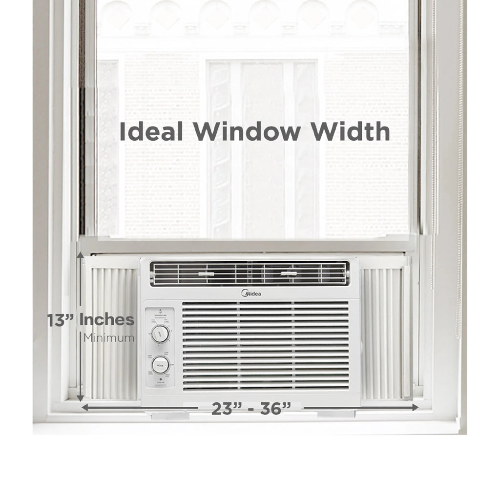 Midea 5, 000 BTU 150 Sq Ft Mechanical Window Air Conditioner, White, MAW05M1WWT, New