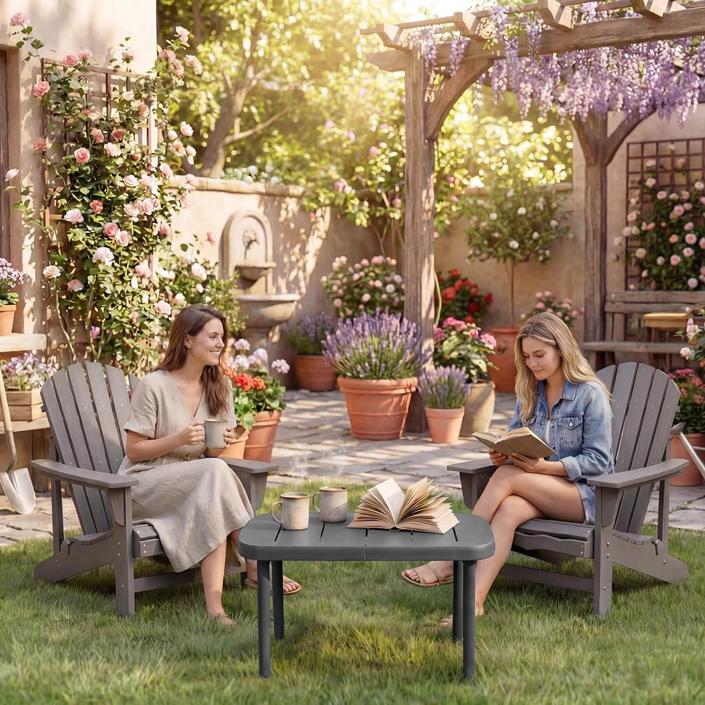 Tangkula Outdoor Coffee Table Weather-Resistant Small End Table
