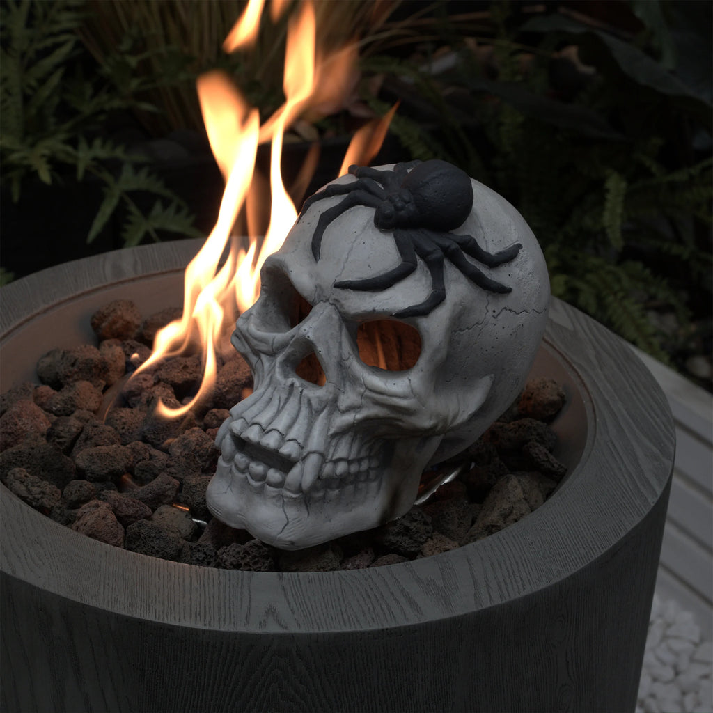 AECOJOY Demon Skull,Suitable for  Outdoor Fireplace and Fire Pit, Halloween Decoration