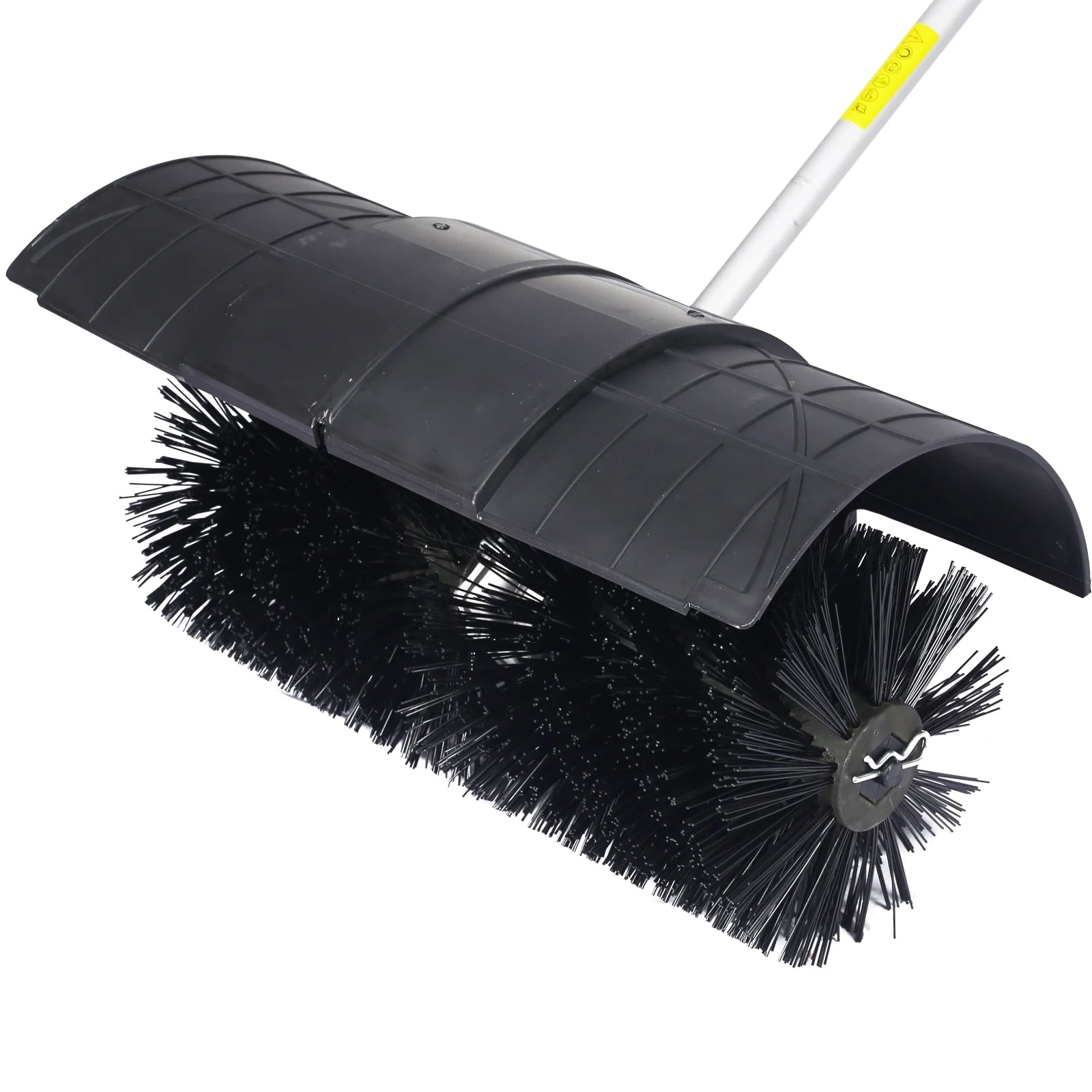 Power Snow Sweeper Brush Machine, 52cc Gasoline Walk - Behind Power Broom for Artificial Lawn Dirt Debris, 24" X 9" Brush, EPA Approved