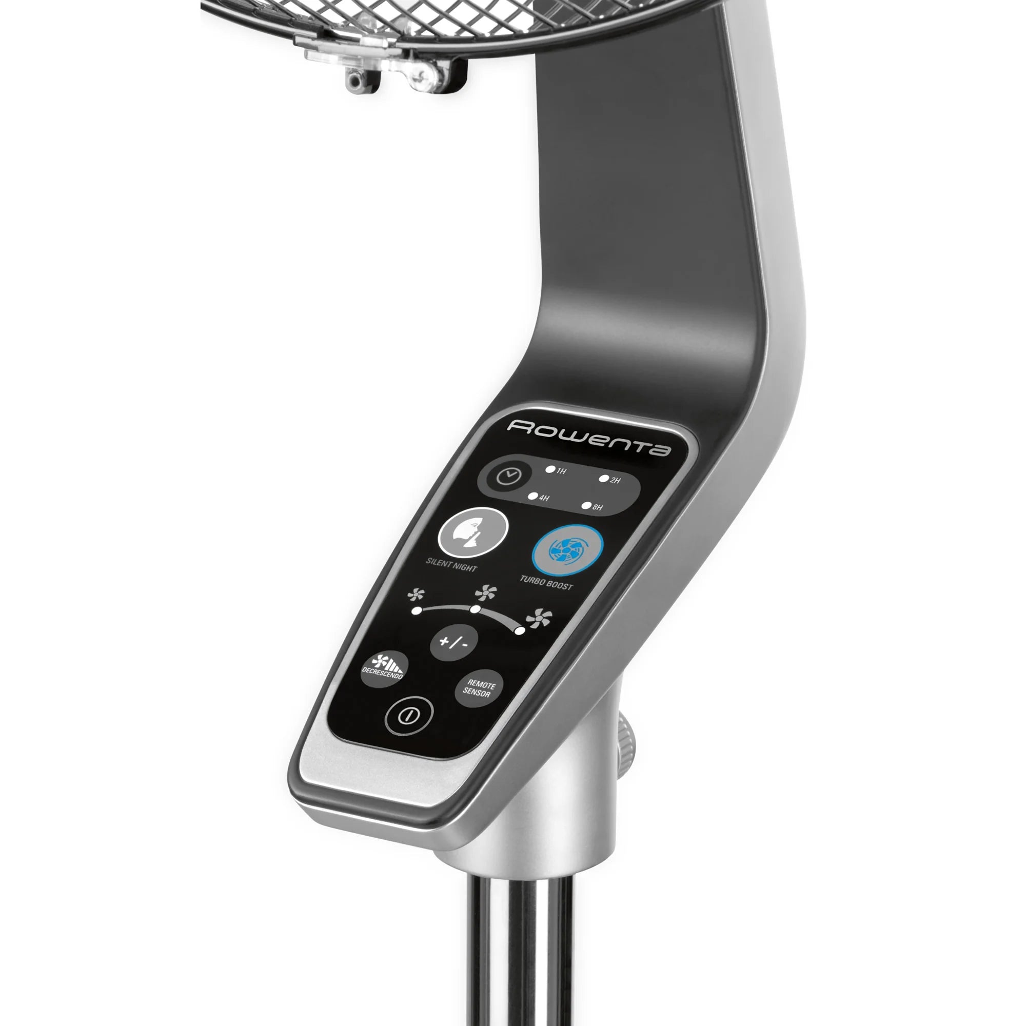 Rowenta Turbo Silence Standing Floor Fan with Remote, 53 in, Portable, 5 Speeds, VU5670