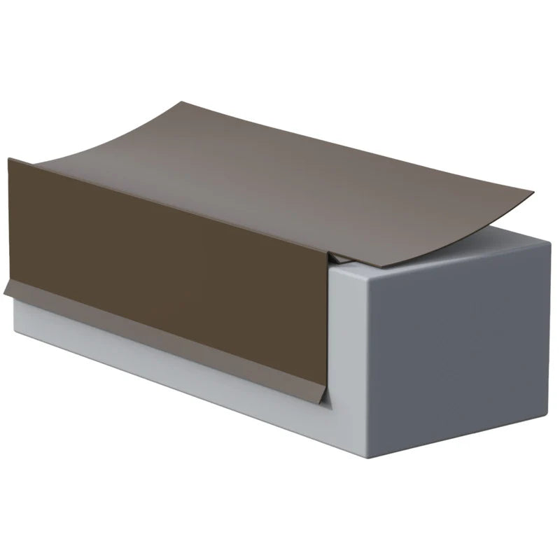 Flashco 2 in. x 2 in. x 10 ft. TPO Clad Metal Drip Edge – White (SKU 08MIFT220W)