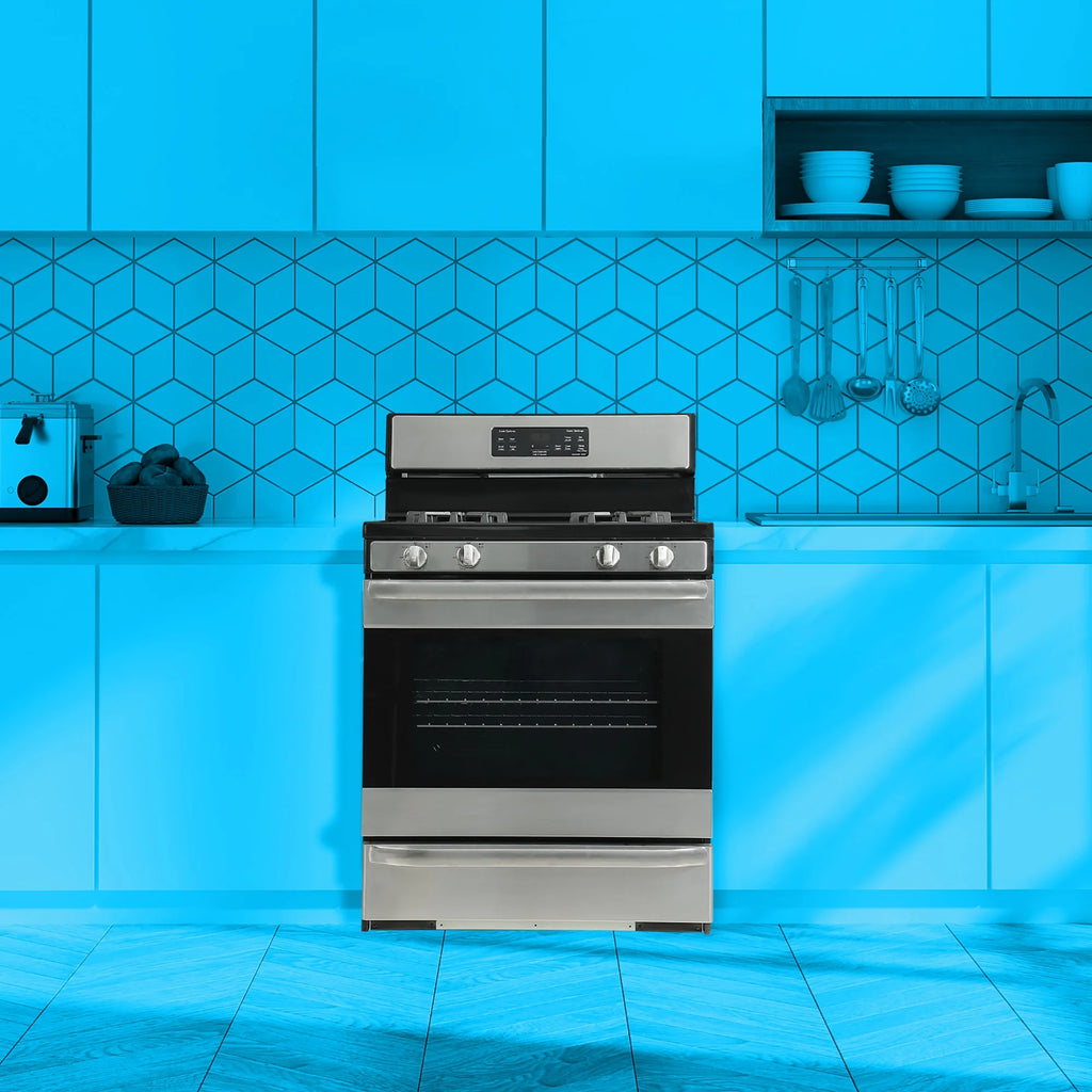Element 30 in 4 Burners 5.2 Cu. Ft. Freestanding Gas Range, Stainless Steel