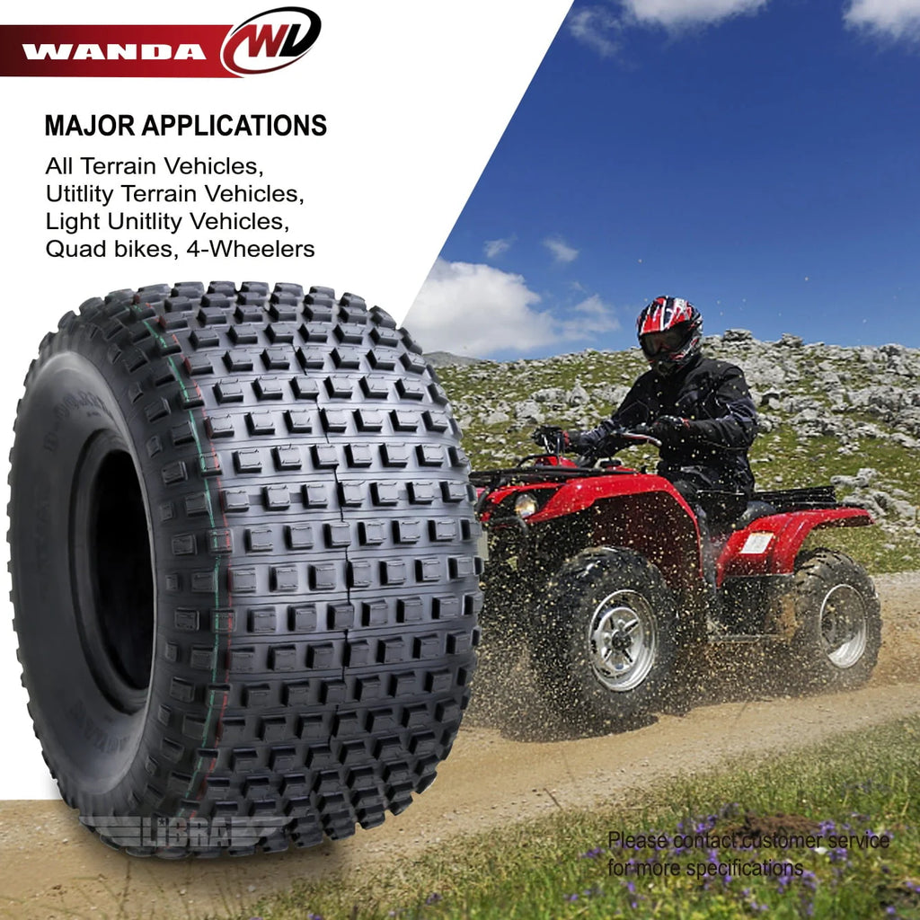 2 New WANDA ATV Tires 22X11 - 8 22x11x8 4PR P323 - 10032