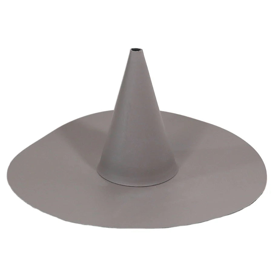 Flashco PVC Small Short Conical Closed Pipe Flashing Roof Boot, 0.5–2.0 in, Gray (17FCBPSSGY)