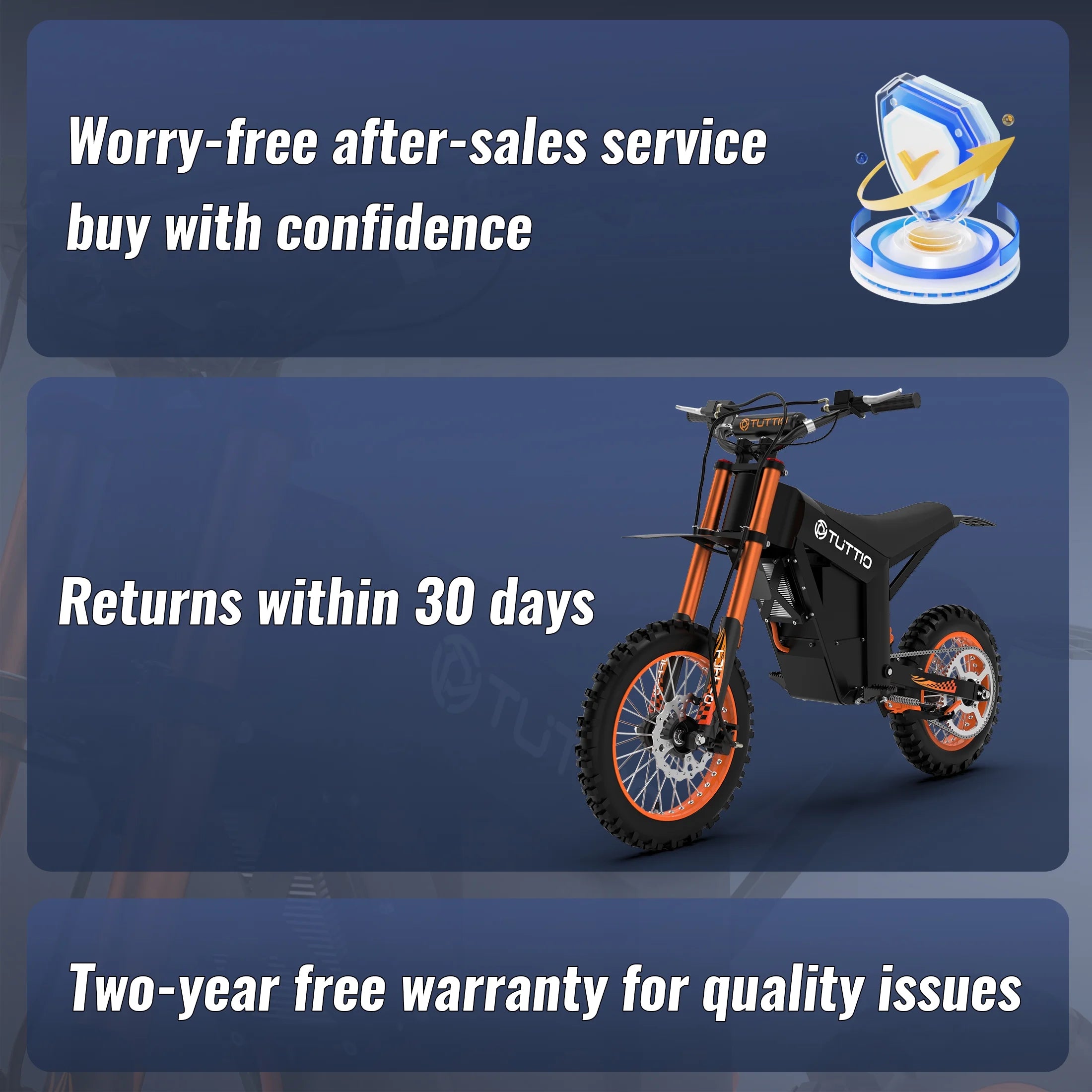 TUTTIO Soleil01 Electric Dirt Bike for Adults, 48V 21ah 200n.m, 2000W Motor, Max 37mph, Maximum Range 45 Miles, Dirt Bikes
