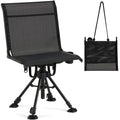 AECOJOY Hunting Chair Without Armrests, Lightweight Foldable Design, 360° Swivel for Blinds & Outdoor Use