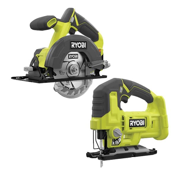 ONE+ 18V Cordless 2 - Tool Combo Kit with 5 1/2 In. Circular Saw and Jig Saw (Tools Only)