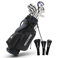 Maxkare Complete Golf Clubs Set Golf Men'S Regular 13 - Piece Complete Set Includes Driver, Fairway Wood, Hybrids, 6 - 9 Irons, PW, Putter, Stand Bag, 3 Head Covers - Right Hand