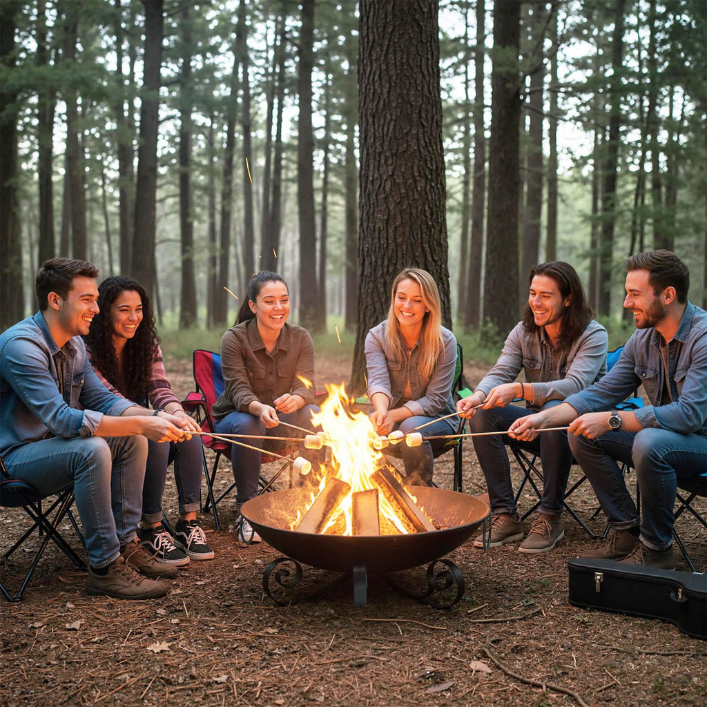 Tangkula Fire Pit for Outside Wood Burning