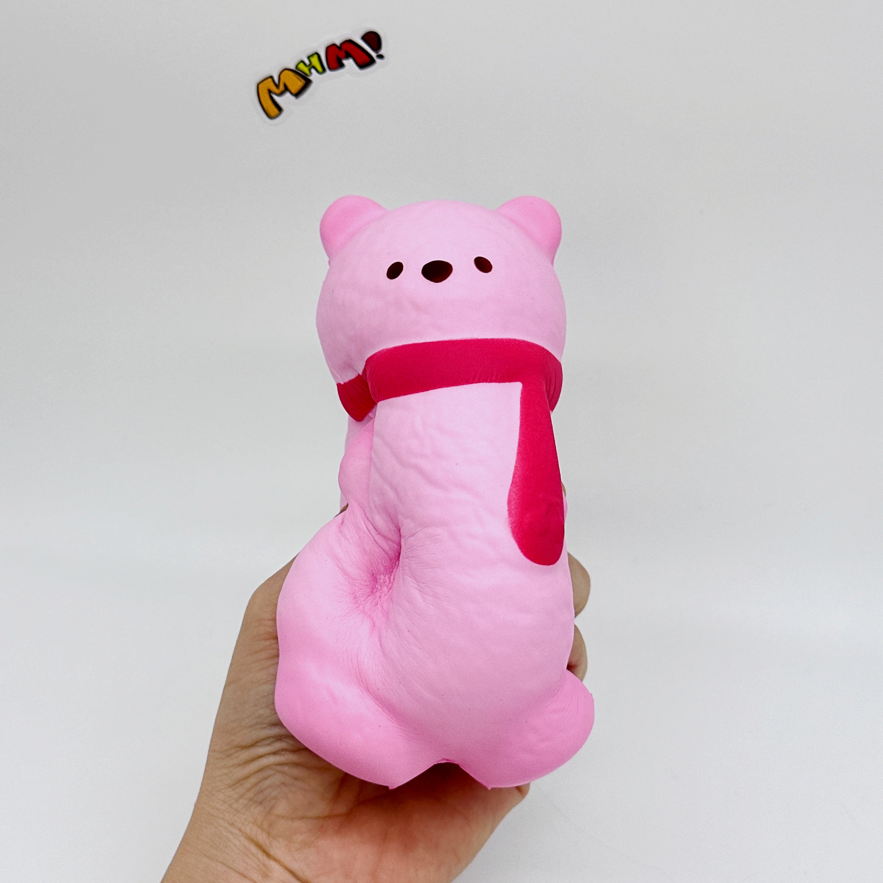 🐻🧣 Scarf Bear Squishy - 4 Cute Bear Styles with Colorful Scarves Slow Rising Stress Relief Toy