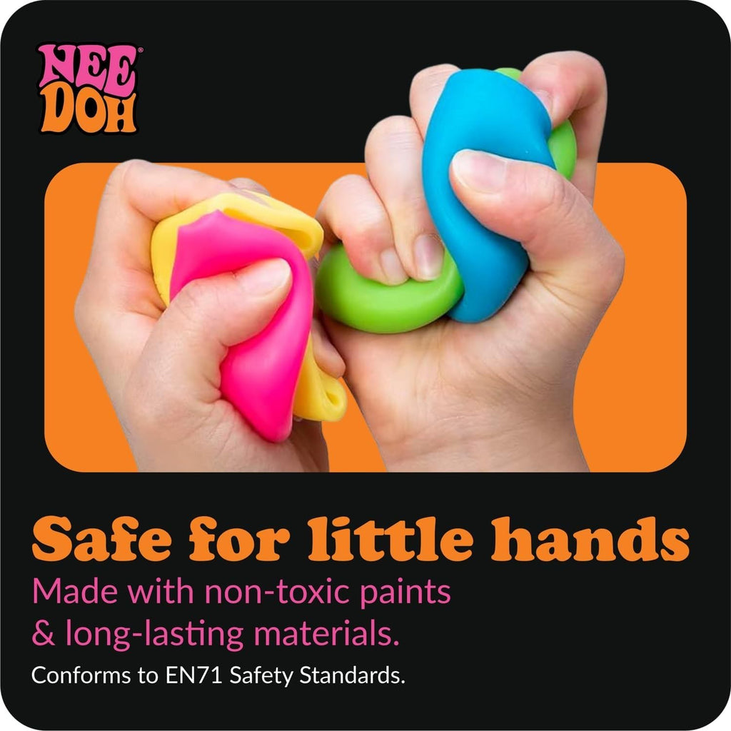 NeeDoh Mac 'N' Squeeze – 4 Squishy Noodles – Assorted