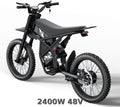 2000W Electric Dirt Bike for Adults Ridingtimes GT73 UL2849, Brushless Hub Motor, 18.2ah*2 Electric Bike with 25" Tires Digital Screen Carbon Steel, Black