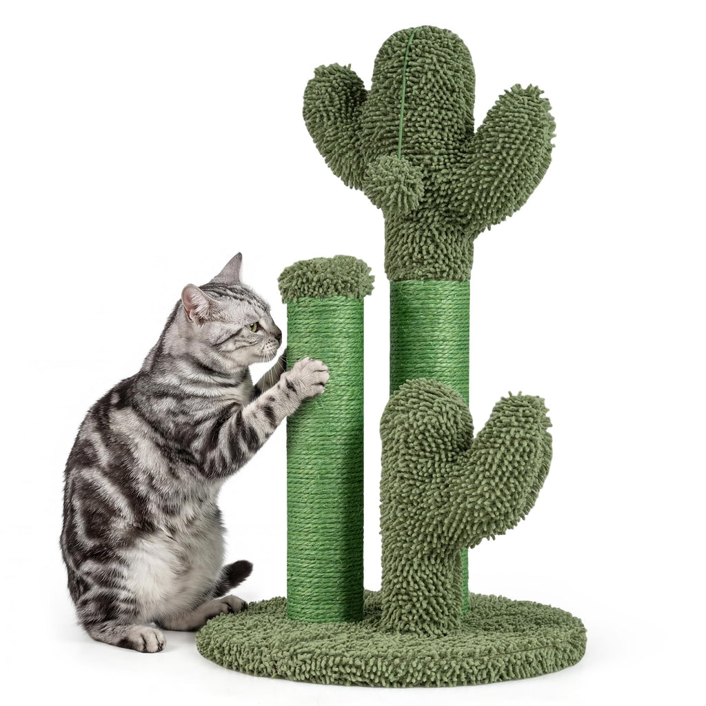 Tangkula 22" Cactus Cat Scratching Post for Indoor Adult Cats & Kittens