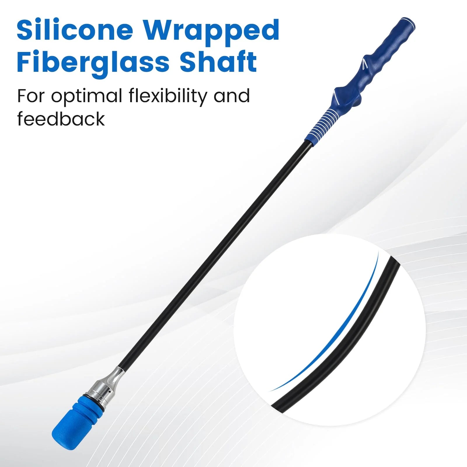 Tangkula Golf Swing Trainer | Click Stick Swing Training Aid for Speed Flexibility Balance Tempo & Strength