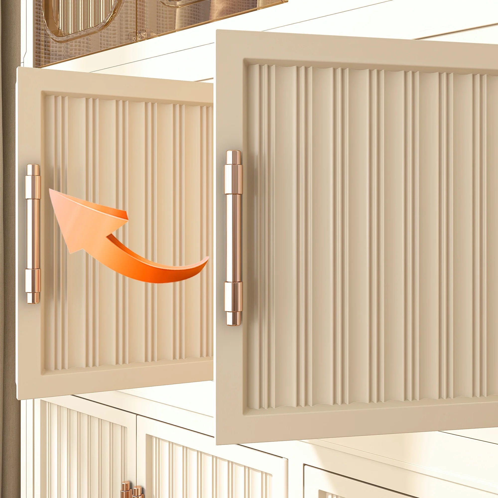 Montary Kids Portable Wardrobe W/ Magnetic Doors & Hanging Rod - 4 - Cube Plastic Storage Cabinet, Nursery/Bedroom