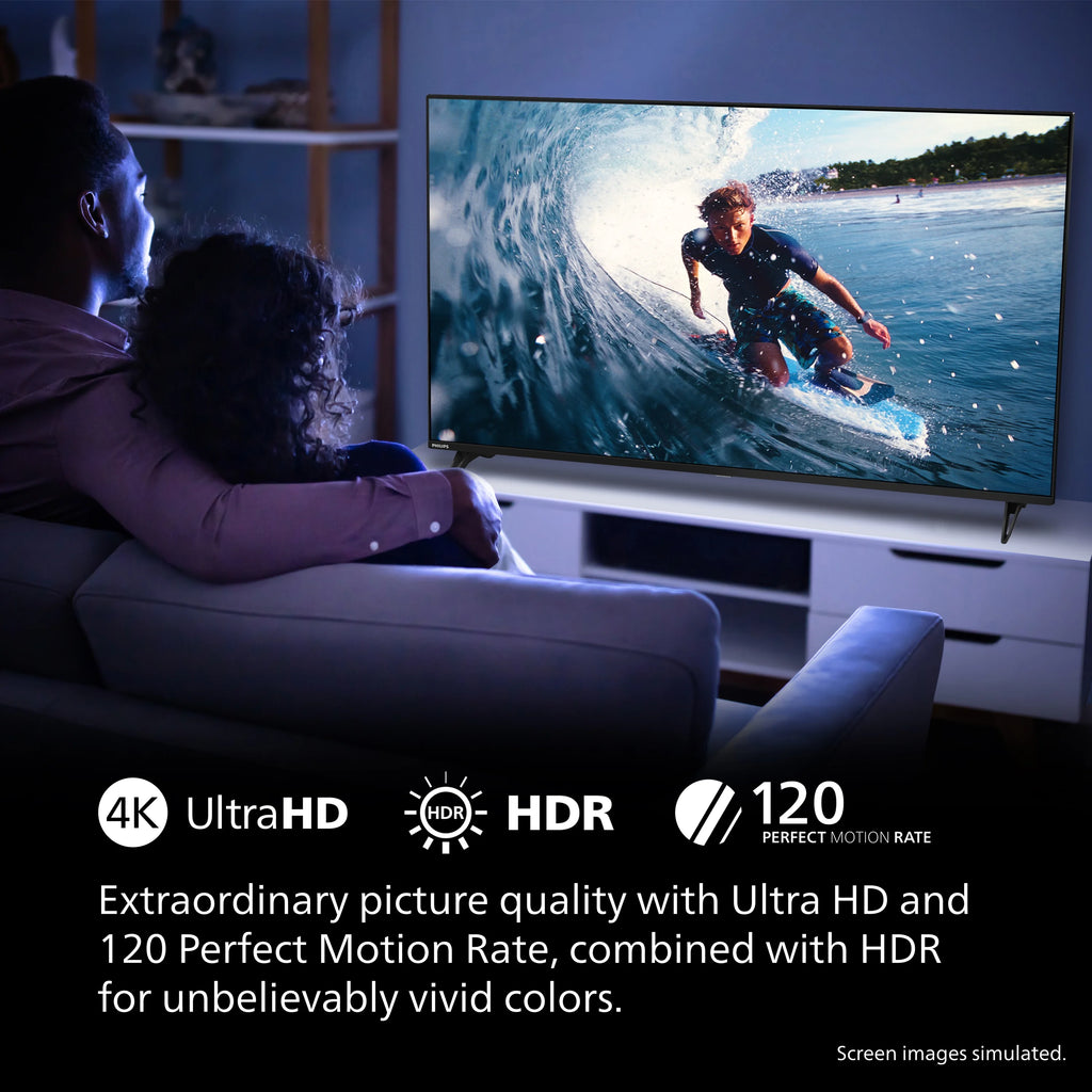 Philips 60 Class 4K Ultra HD (2160p) Google Smart LED TV (60PUL7555/F7)