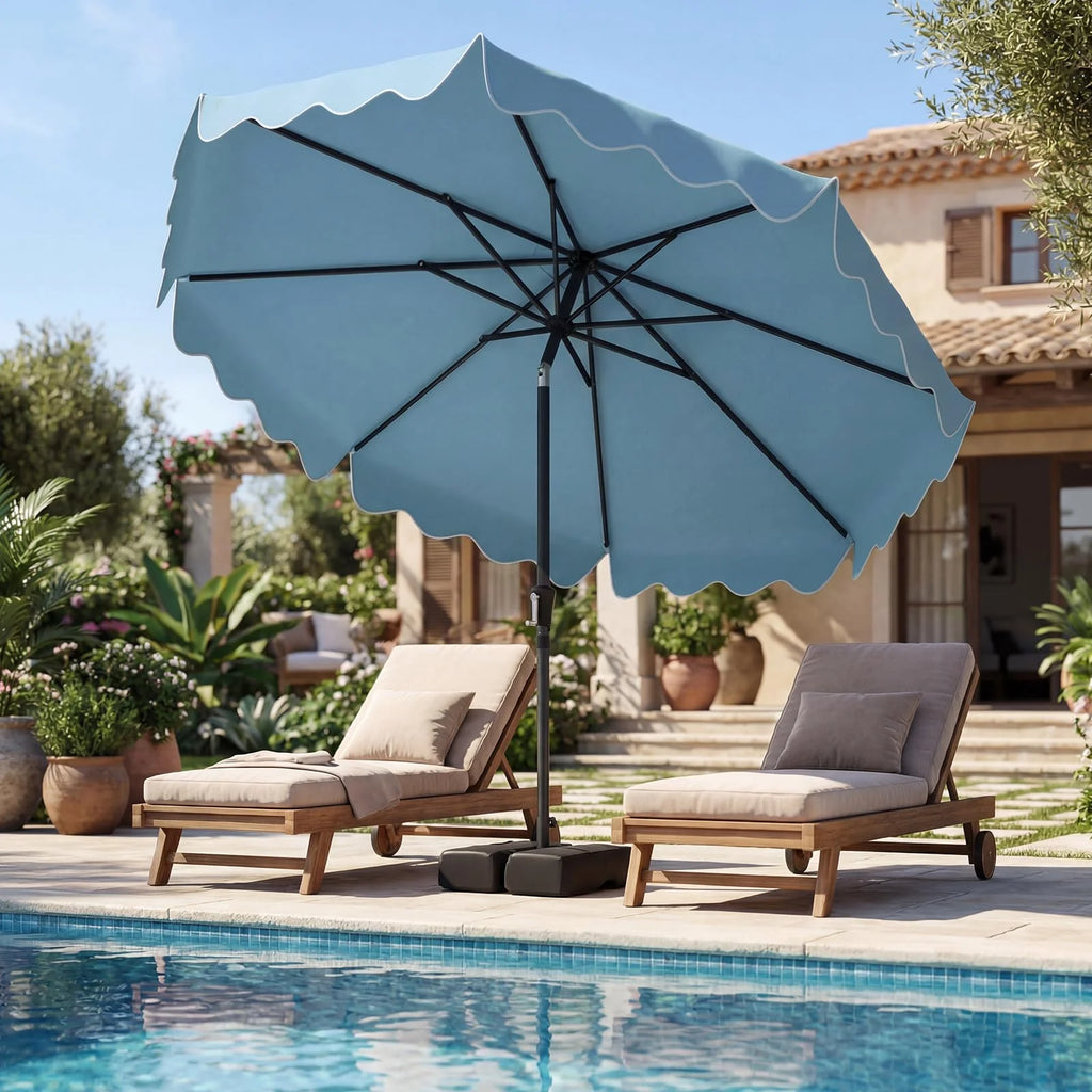 Tangkula 9 FT Patio Umbrella with Base Included