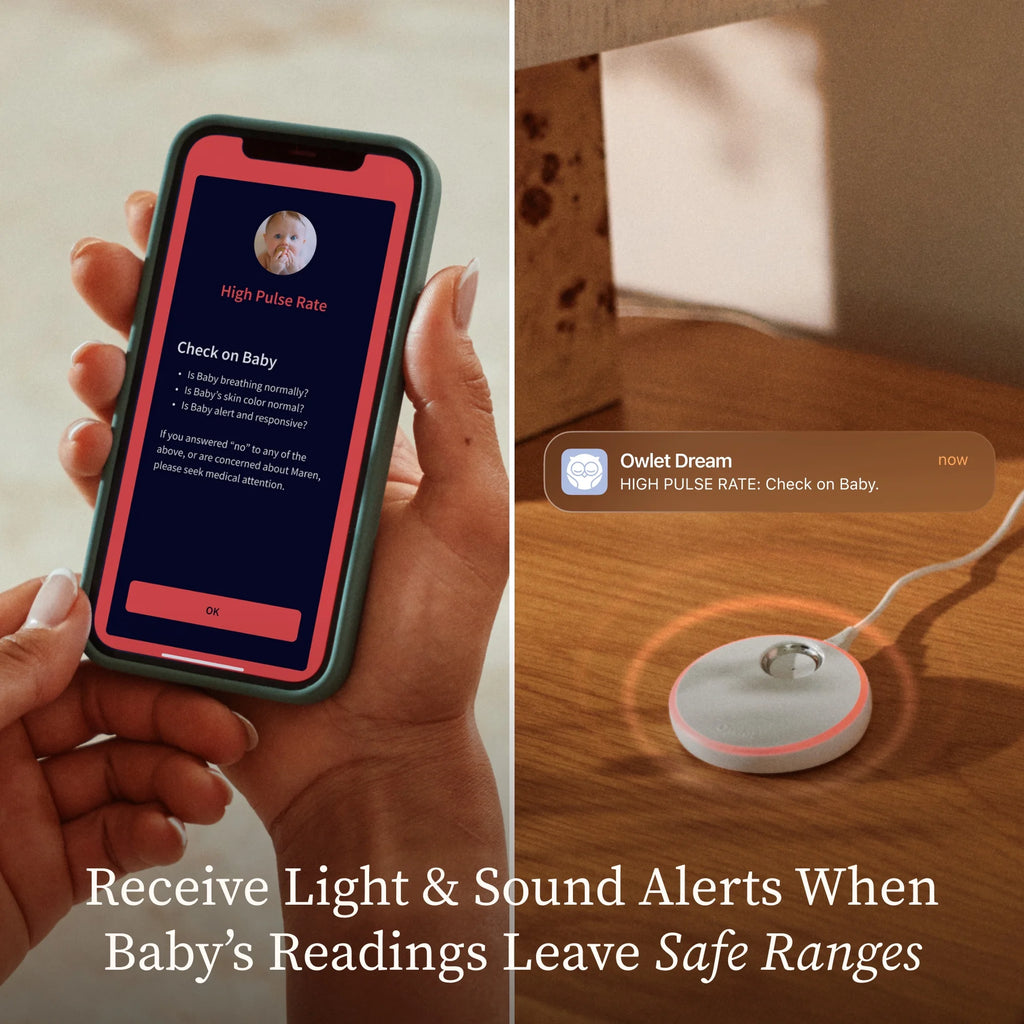 Owlet Dream Duo (3rd Gen) - FDA - Cleared, All - in - One Smart Baby Monitoring with Sock & 2K HD Cam