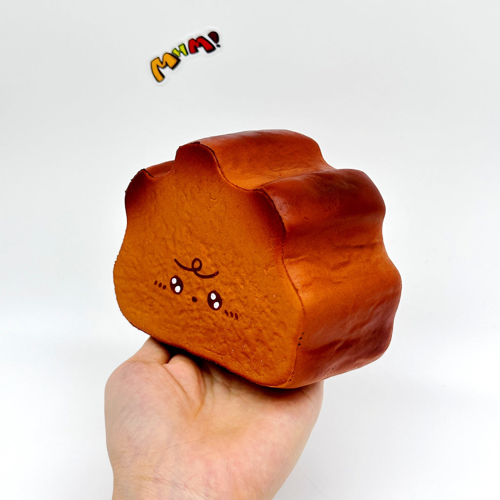 🍞 Milk Haas Bread Squishy - Chocolate Brown & Original Bread Yellow Slow Rising Stress Relief Toy