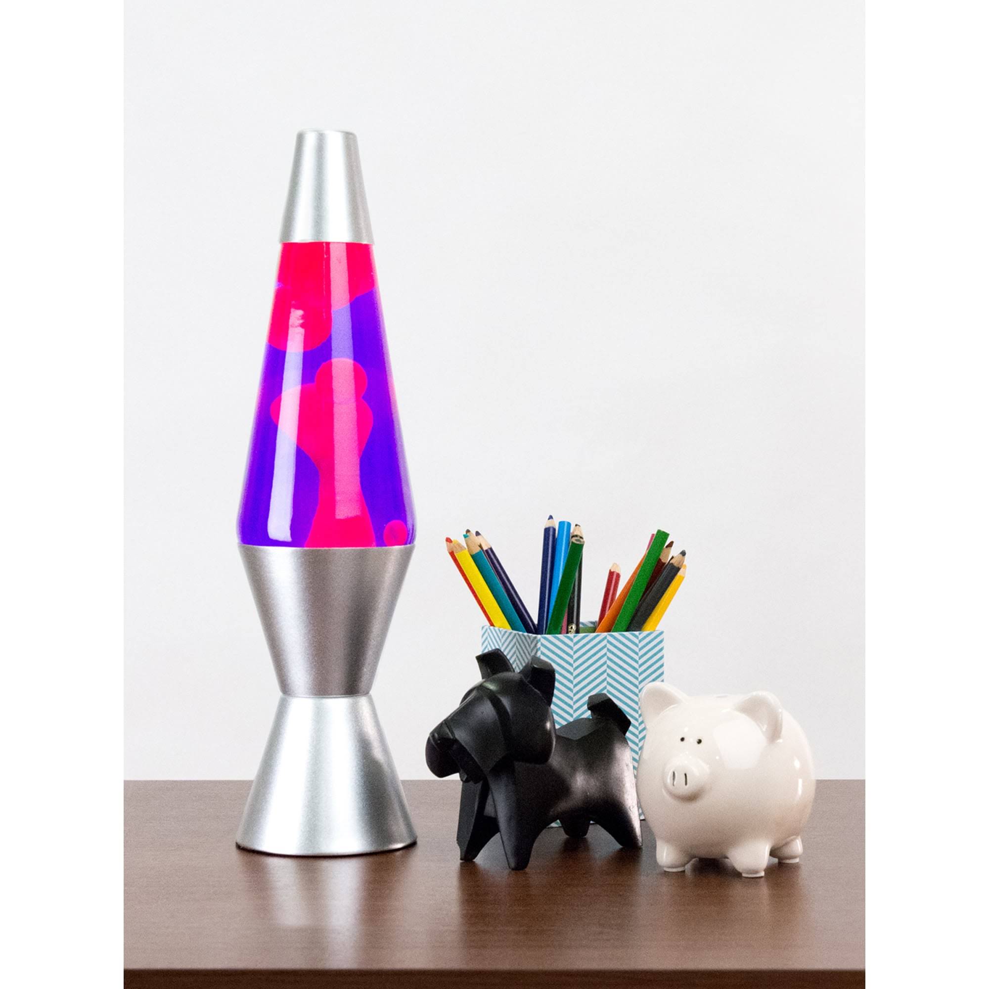 14.5'' LAVA Lamp - Pink/Purple/Silver